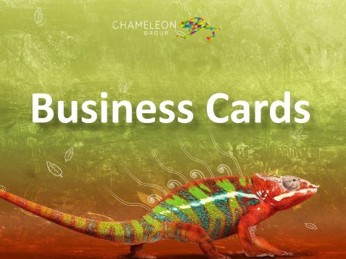 Business Cards - Chameleon Print Group