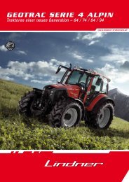 GEOTRAC SERiE 4 Alpin Traktoren einer neuen Generation - Lindner