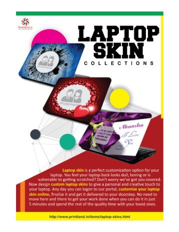 Custom and Designer Laptop Skins - Buy Personalized and Customized Laptop Skins Online in India