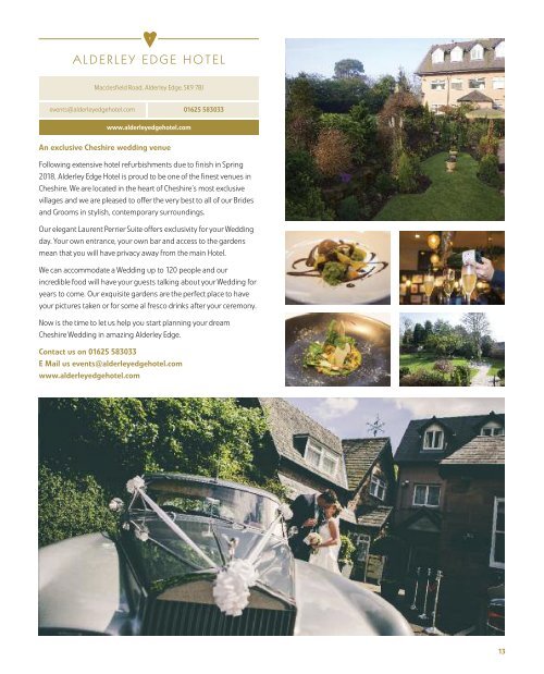 Cheshire East Weddings Brochure