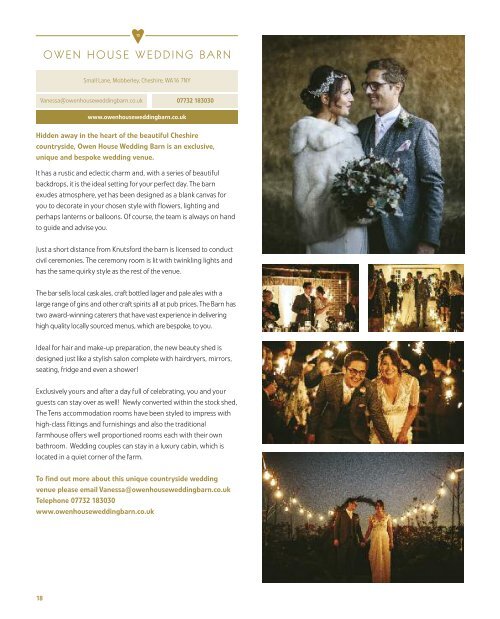 Cheshire East Weddings Brochure