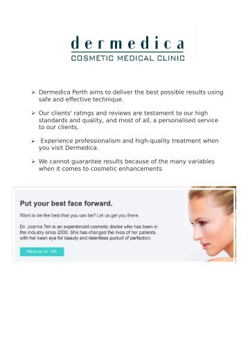 Top aspect skin care Treatment: Dermatologist Perth