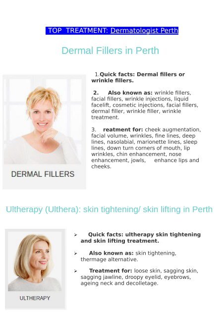Top aspect skin care Treatment: Dermatologist Perth
