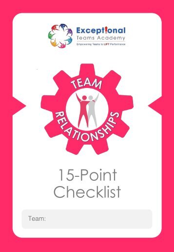 team-relationships-checklist