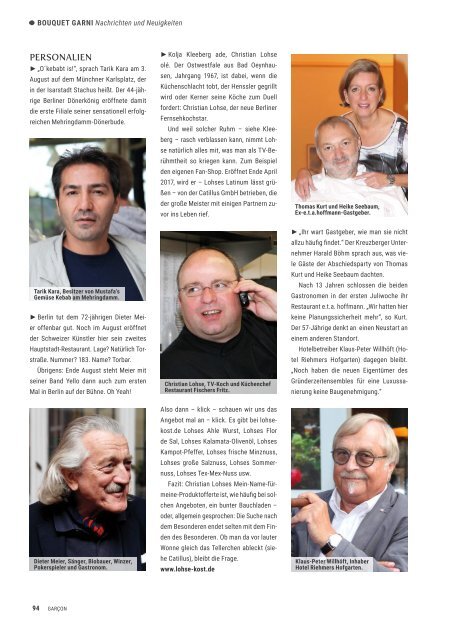 Magazin GARCON - Essen, Trinken, Lebensart Nr. 45