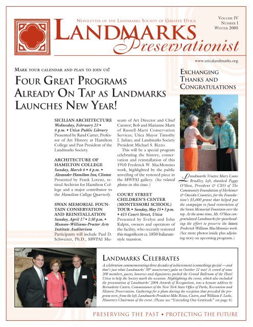 Preservationist - Landmark Society of Greater Utica
