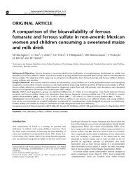 A comparison of the bioavailability of ferrous fumarate and ferrous ...