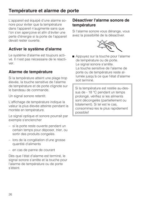 Miele KFN 29132 ws - Mode d'emploi et instructions de montage