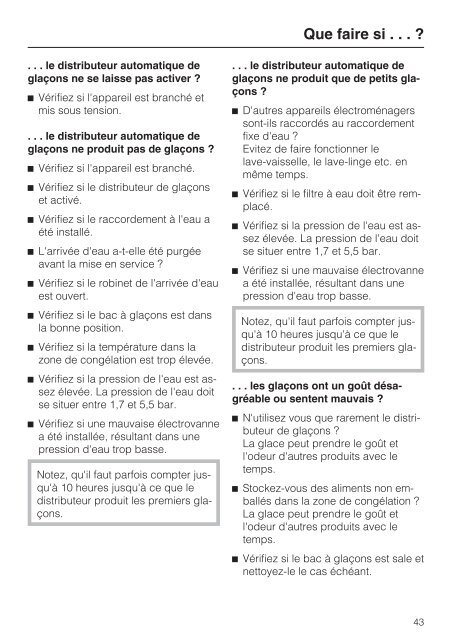 Miele KFN 29132 ws - Mode d'emploi et instructions de montage