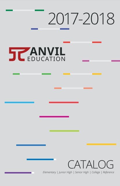 ANVIL CATALOG 2017-18 TEXTBOOK DIGITAL
