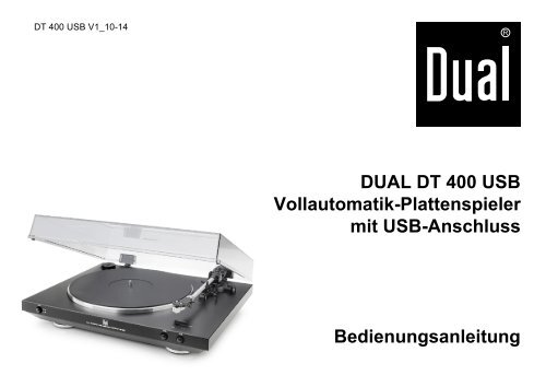 Dual Dt 400 Usb Vollautomatik Plattenspieler DUAL DT 400 USB De1