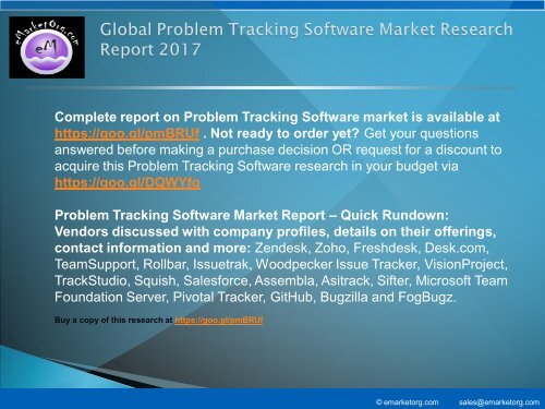 The Problem Tracking Software Market Outlook and Size 2022 Forecasts