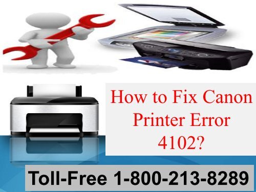 How to Fix Canon Printer Error 4102
