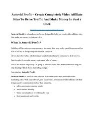 Autovid Profit Review and Premium $14,700 Bonus