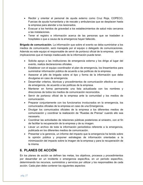 Guía Metodológica Plan de contingencia empresarial con enfoque social