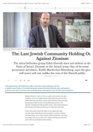 The last Jewish community holding out against Zionism