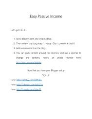 Easy Passive Income Quick Step Guide By Levi Stuart