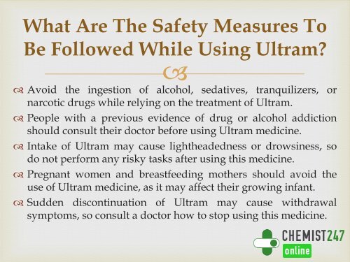 Safely Resolve The Issues Of Pain With Ultram