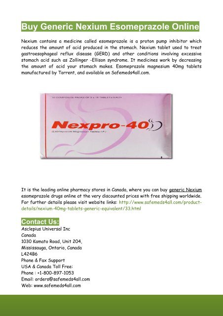 Nexium online pharmacy