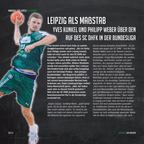 Grün-Weiß - Teampräsentation SC DHfK Leipzig Saison 17-18