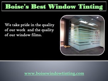 Professional car window tinting in Idaho 