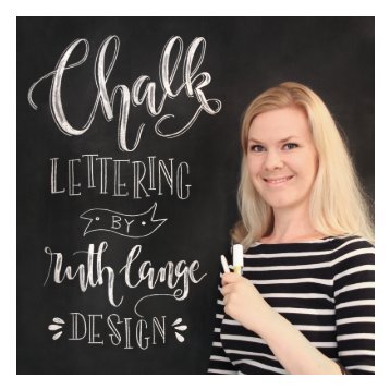 Chalk-Lettering-Broschüre -Ruth Lange Design