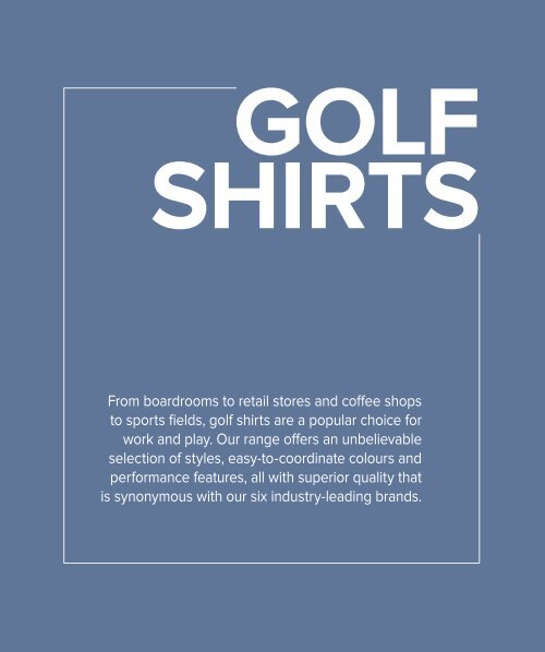 T-Shirts and Golf Shirts