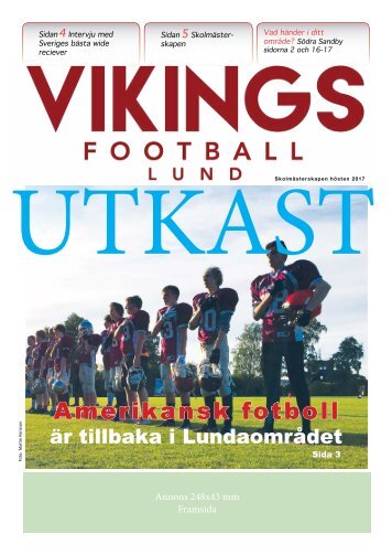 Vikings klubbtidning hösten 2017 utkast 2