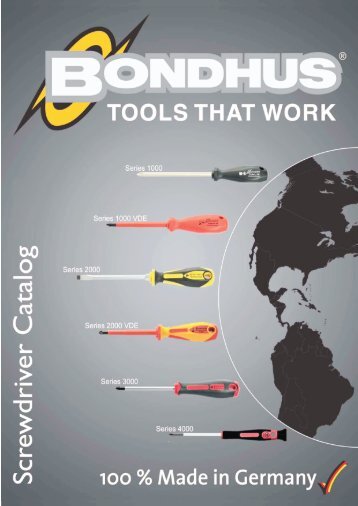 BONDHUS Screwdrivers - Made in Germany