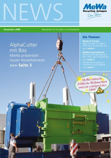 AlphaCutter mit Biss - MeWa Recycling Maschinen und Anlagenbau ...