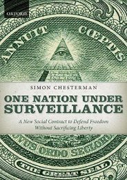  Read PDF One Nation Under Surveillance: A New Social Contract to Defend Freedom Without Sacrificing Liberty -  Unlimed acces book - By Simon Chesterman