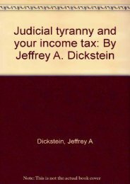  Best PDF Judicial tyranny and your income tax: By Jeffrey A. Dickstein -  Populer ebook - By Jeffrey A Dickstein