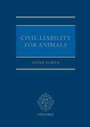  Unlimited Ebook Civil Liability for Animals -  Unlimed acces book - By Peter, Sir North