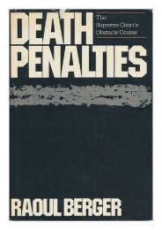  [Free] Donwload Death Penalties: Supreme Court s Obstacle Course -  Populer ebook - By R Berger