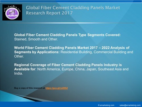 World Fiber Cement Cladding Panels Market Study – 2017 Research 2022 Forecasts Report