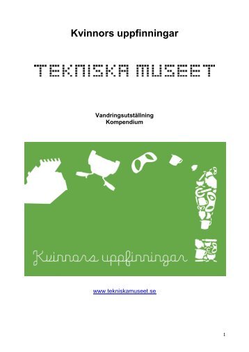 Kvinnors uppfinningar - Tekniska museet