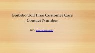 Goibibo Toll Free Customer Care Contact Number