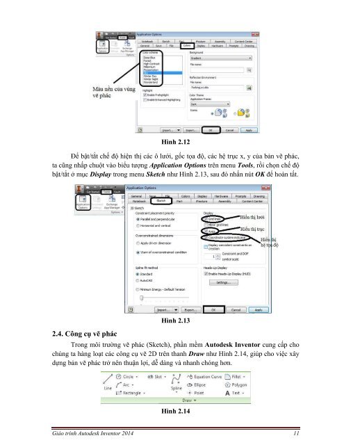 Giao trinh Autodesk Inventor 2014