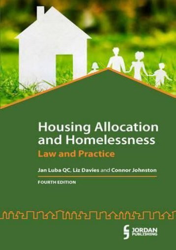 Full Download Housing Allocation and Homelessness: Law and Practice -  Unlimed acces book - By Jan Luba QC