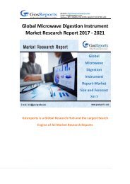 Global Microwave Digestion Instrument Market Research Report 2017 - 2021