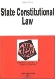  Best PDF State Constitutional Law in a Nutshell (In a Nutshell (West Publishing)) -  [FREE] Registrer - By Thomas C. Marks