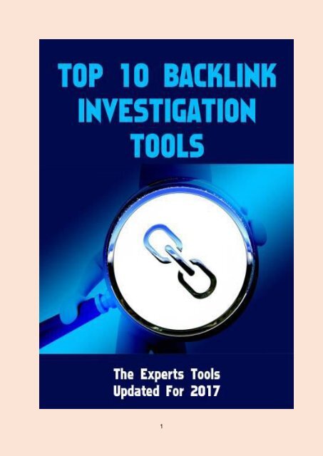 Top 10 Backlink Investigation Tools