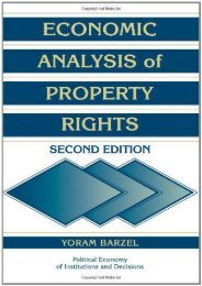  [Free] Donwload Economic Analysis of Property Rights (Political Economy of Institutions and Decisions) -  For Ipad - By Yoram Barzel