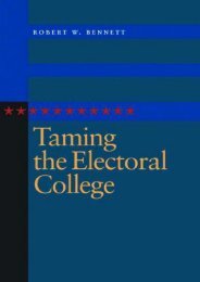  Best PDF Taming the Electoral College -  Populer ebook - By Robert W. Bennett