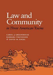  Unlimited Read and Download Law and Community in Three American Towns -  Unlimed acces book - By Carol J. Greenhouse