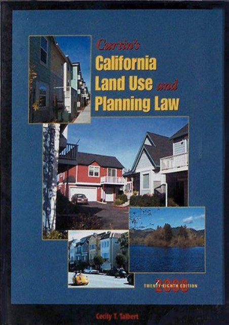  Best PDF Curtin s California Land Use and Planning Law -  For Ipad - By Cecily T. Talbert