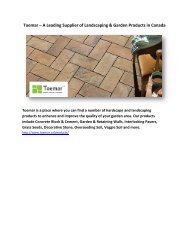 Toemar – A Leading Supplier of Landscaping & Garden Products in Canada