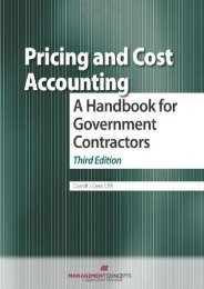  Unlimited Read and Download Pricing and Cost Accounting: A Handbook for Government Contractors -  Best book - By Darell J. Over