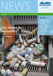 QZ shows its versatility - MeWa Recycling Maschinen und ...