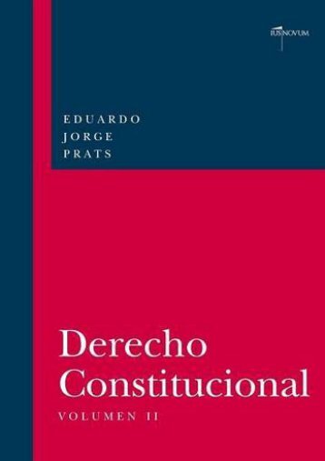 Full Download DERECHO CONSTITUCIONAL, Volumen II -  Populer ebook - By Eduardo JORGE PRATS